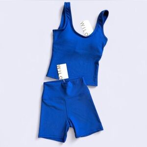 Willo Blue Tank Top and Shorts Set